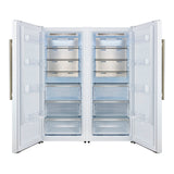 Forno Maderno 2-28-Inch Wide Convertible Refrigerator/Freezer Decorative Trim Grill, 27.2 cu.ft, 84-Inch High