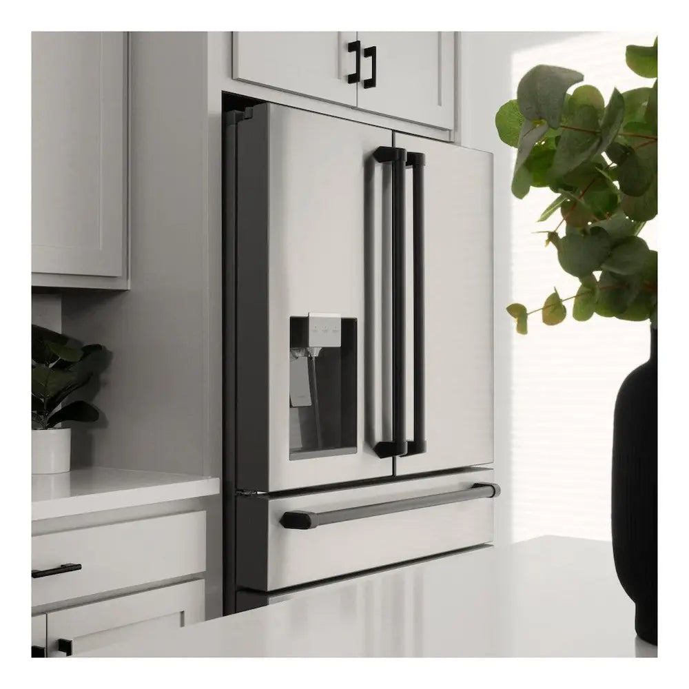 ZLINE 36" Autograph Edition Counter-Depth French Door Refrigerator with 21.6 cu. ft. Capacity, Flex Drawer and External Water and Ice Dispenser in Stainless Steel
