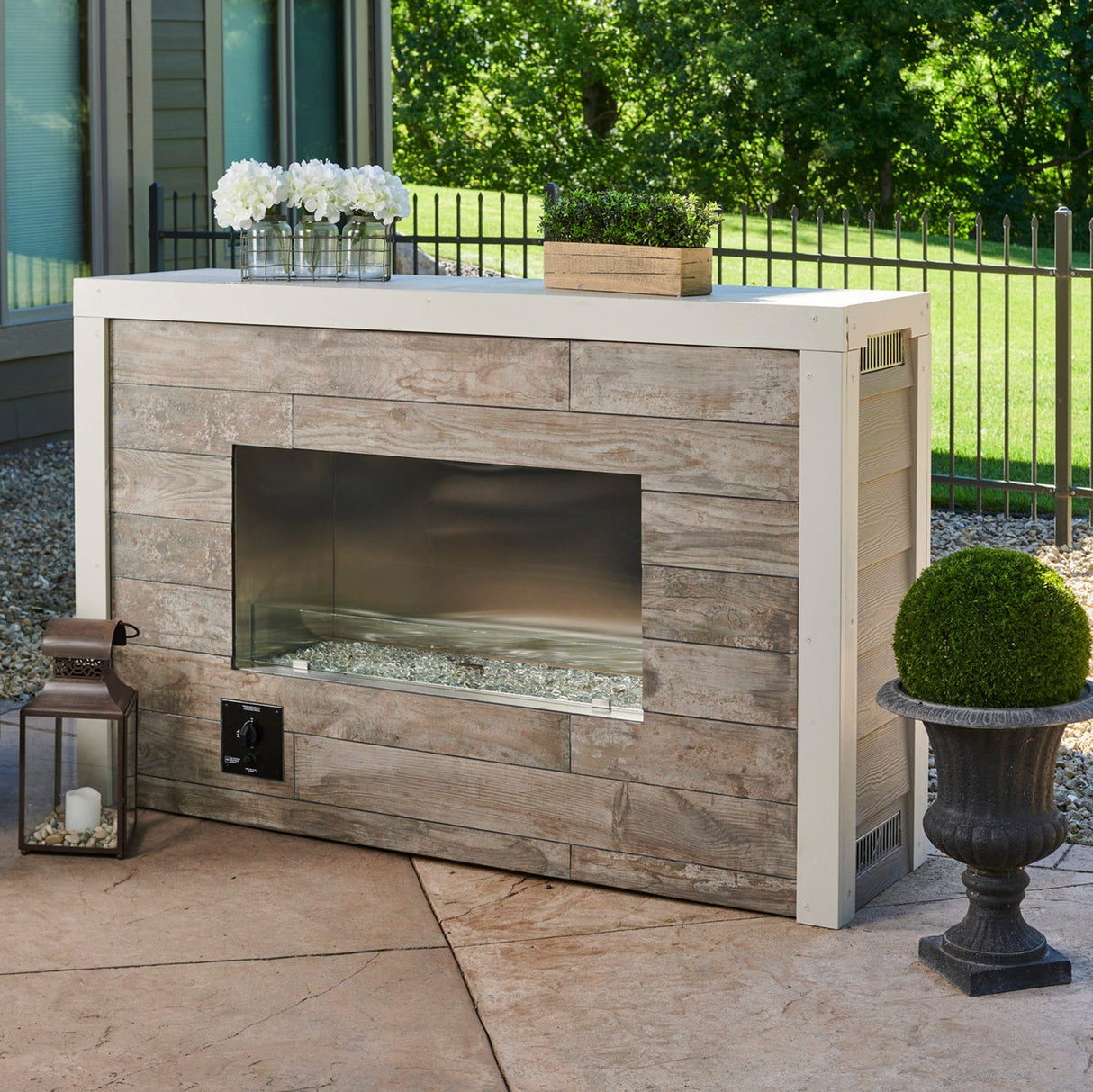 The Outdoor Greatroom Single Sided Ready To Finish Outdoor  Gas Fireplace - RLFP-40MLP