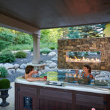 The Outdoor Greatroom See Through Ready to Finish Outdoor Gas Fireplace - RSTL-40MLP