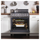 Viking 3 Series 30 inch Dual Fuel Range with 5 Burners - RVDR33025B*