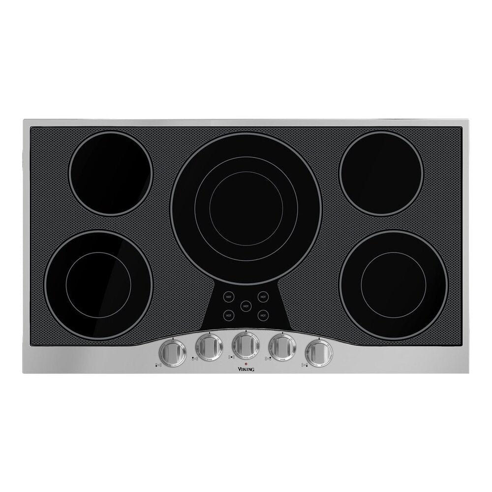 Viking  36 inch 3 Series Electric Cooktop with 5 Elements in Stainless Steel - RVEC3365BSB