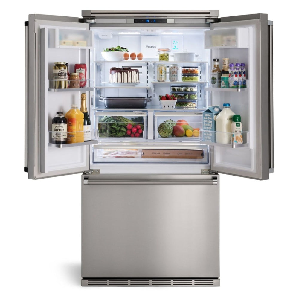 Viking 3 Series 36 inch Counter-Depth French Door Refrigerator with 19.86 Cu. Ft. Capacity - RVFFR336SS