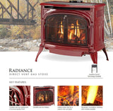 Vermont Castings Radiance Direct Vent Gas Stove with IntelliFire Ignition - RADVT-IFT