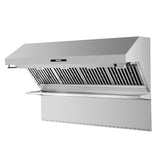 Forno Savona Wall Mount Range Hood, Baffle Filters, Backsplash Included