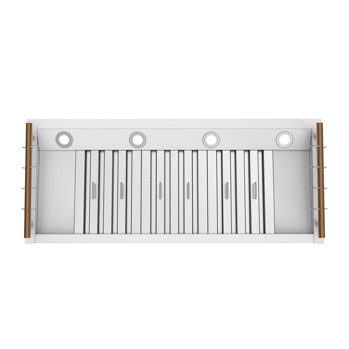 Forno Venezia 48 Inch Wall-Mounted Range Hood Touch Controls and Baffle Filters