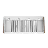 Forno Venezia 48 Inch Wall-Mounted Range Hood Touch Controls and Baffle Filters