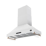 Forno Venezia 48 Inch Wall-Mounted Range Hood Touch Controls and Baffle Filters