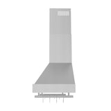 Forno Venezia 48 Inch Wall-Mounted Range Hood Touch Controls and Baffle Filters
