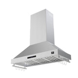 Forno Venezia 48 Inch Wall-Mounted Range Hood with Touch Controls and Baffle Filters