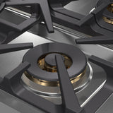 Forno Spezia Alta Qualita Pro-Style Gas Rangetop, Stainless Steel, Continuous Cast Iron Grates