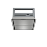 Forno Arezzo 44-Inch Recessed Ceiling Range Hood, Dual Motors, 1200 CFM, Hybrid Filters