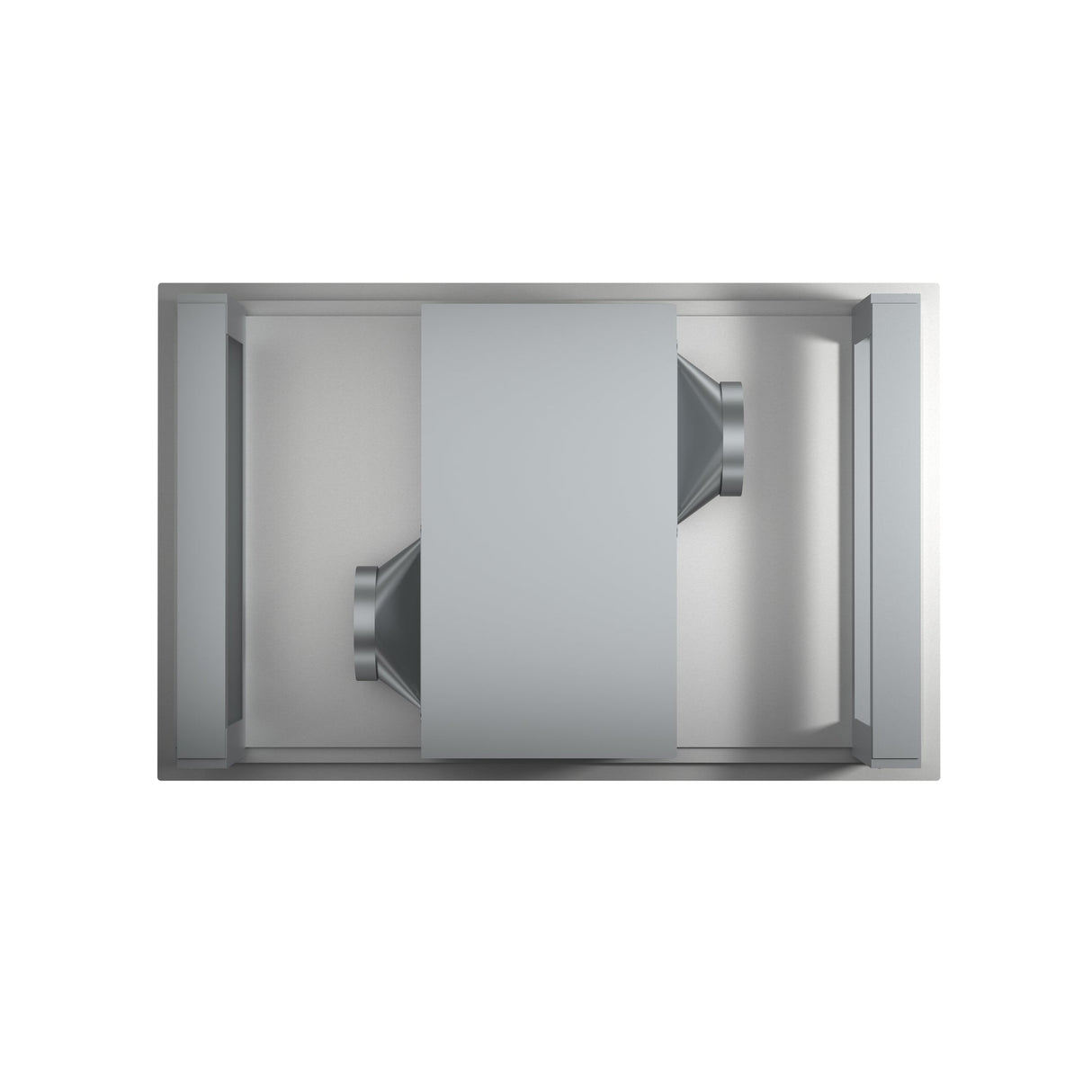 Forno Arezzo 44-Inch Recessed Ceiling Range Hood, Dual Motors, 1200 CFM, Hybrid Filters