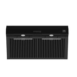 Forno Bari Espresso 30-Inch Under Cabinet Range Hood, 600 CFM, LED Lighting, Dishwasher-Safe Baffle Filters, 3-Speed Fan Control