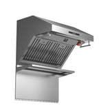 Forno Savona Wall Mount Range Hood, Baffle Filters, Backsplash Included