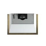 Forno Vittorio 36-Inch Wall Mount Range Hood, Antique Brass Trim, 424 CFM Airflow, Dishwasher-Safe Baffle Filters, Remote Control, 3-Speed Fan, Bright LED Lighting.