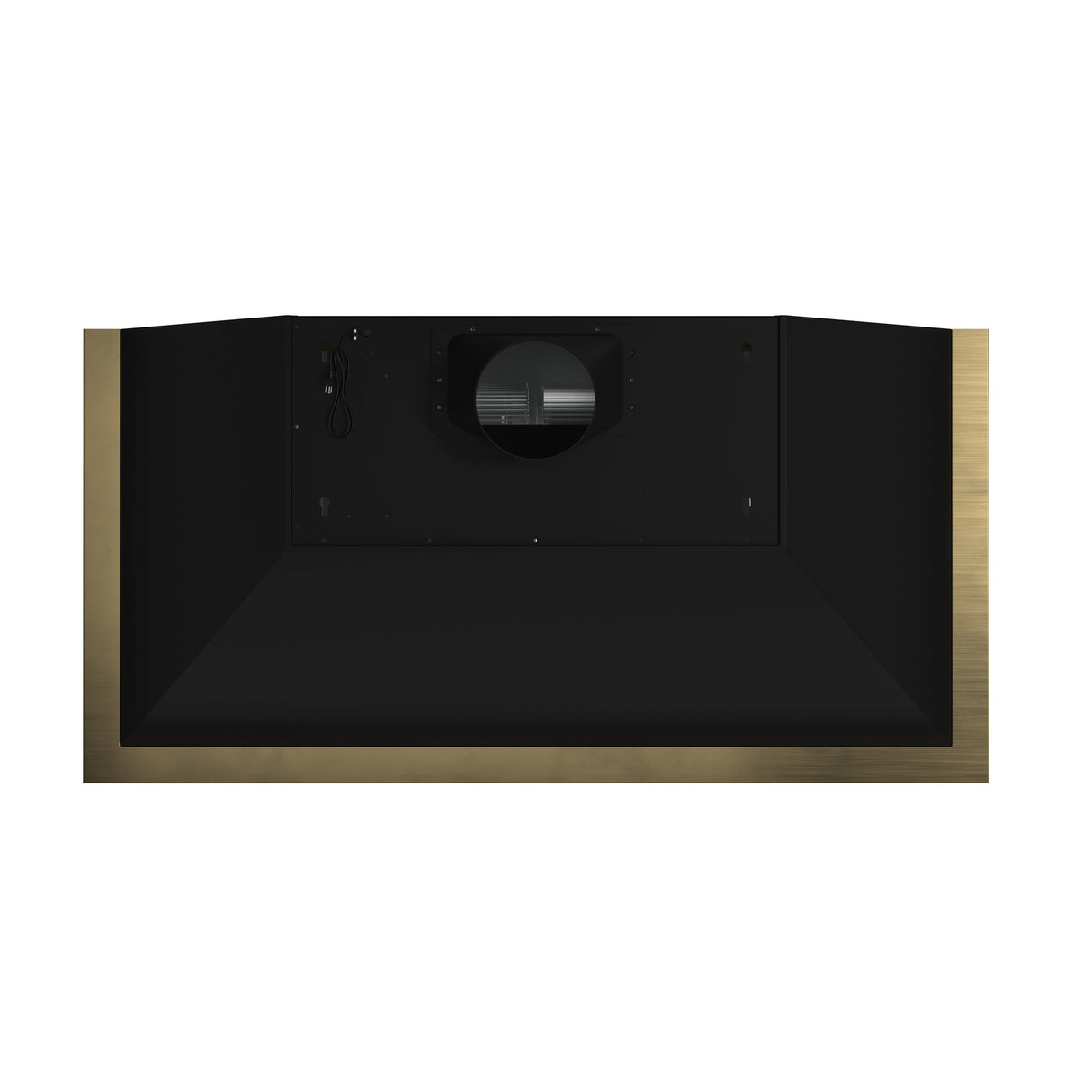 Forno Vittorio 48" Wall Mount Range Hood – Antique Brass Trim, 424 CFM, Remote Control, LED Lighting & Dishwasher-Safe Filters