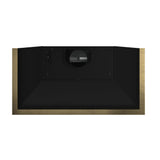 Forno Vittorio 48" Wall Mount Range Hood – Antique Brass Trim, 424 CFM, Remote Control, LED Lighting & Dishwasher-Safe Filters