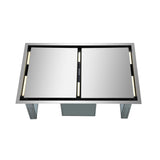 Forno Arezzo 44-Inch Recessed Ceiling Range Hood, Dual Motors, 1200 CFM, Hybrid Filters