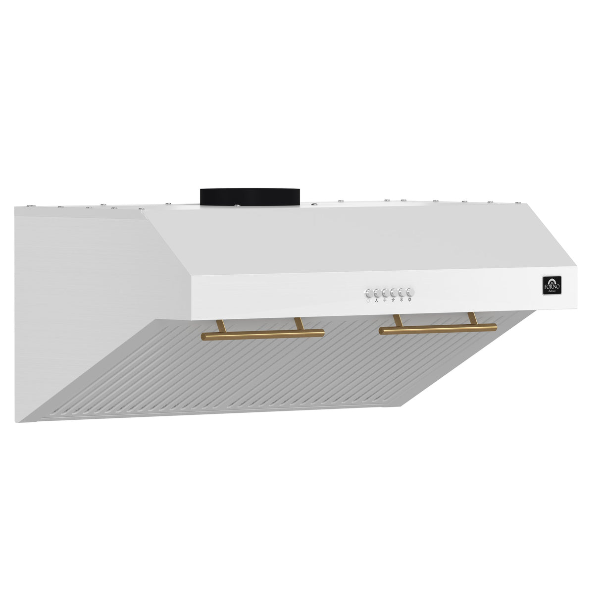 Forno Bari Espresso 30-Inch Under Cabinet Range Hood, 600 CFM, LED Lighting, Dishwasher-Safe Baffle Filters, 3-Speed Fan Control