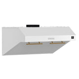 Forno Bari Espresso 30-Inch Under Cabinet Range Hood, 600 CFM, LED Lighting, Dishwasher-Safe Baffle Filters, 3-Speed Fan Control