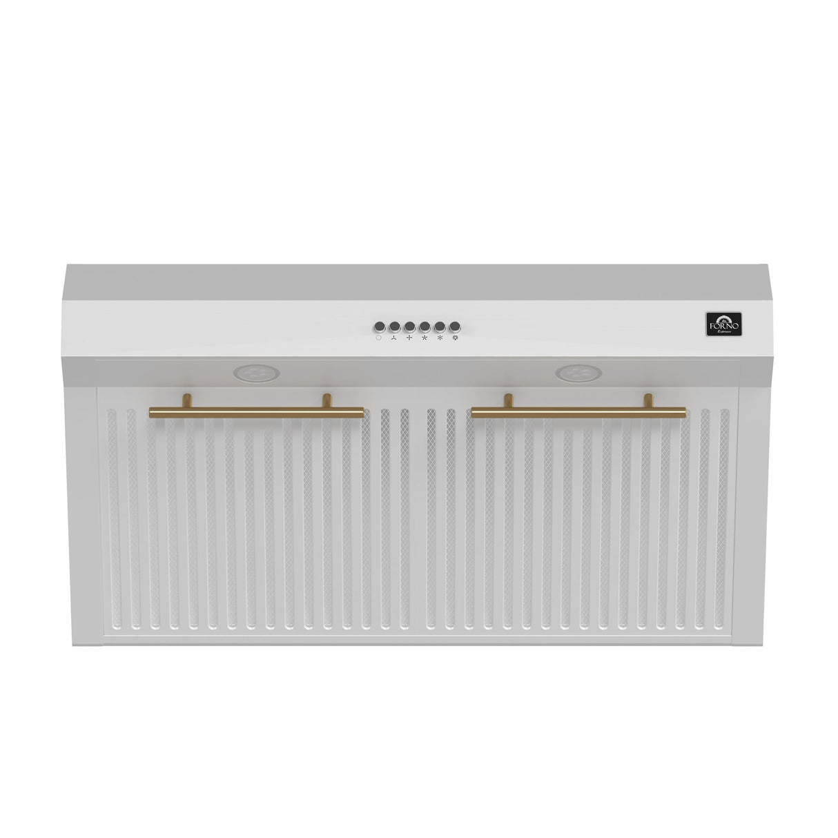 Forno Bari Espresso 30-Inch Under Cabinet Range Hood, 600 CFM, LED Lighting, Dishwasher-Safe Baffle Filters, 3-Speed Fan Control