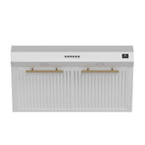 Forno Bari Espresso 30-Inch Under Cabinet Range Hood, 600 CFM, LED Lighting, Dishwasher-Safe Baffle Filters, 3-Speed Fan Control