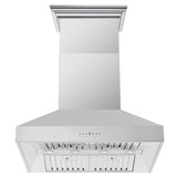 Forno Orvieto 36-Inch Wall Mount Range Hood, LED Lighting, Heavy Duty, Stainless Steel