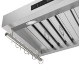 Forno Venezia 30 Inch Wall-Mounted Range Hood with Touch Controls and Baffle Filters