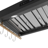 Forno Venezia 36 Inch Wall-Mounted Range Hood with Touch Controls and Baffle Filters
