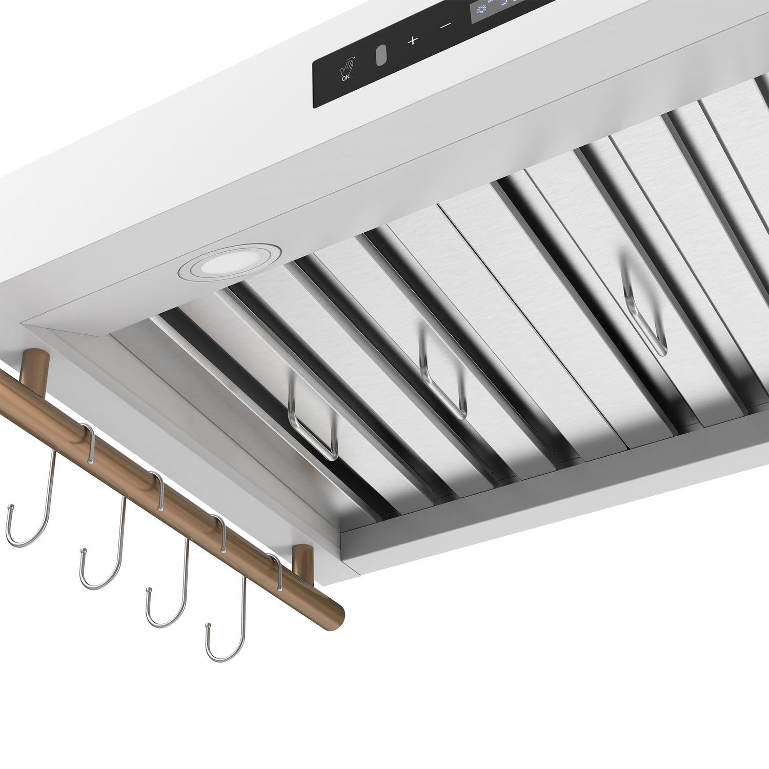 Forno Venezia 36 Inch Wall-Mounted Range Hood with Touch Controls and Baffle Filters