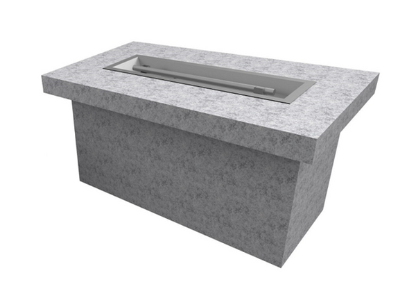 The Outdoor Plus 60" x 30" x 24" Ready-to-Finish Rectangular Gas Fire Table Kit