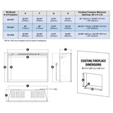 Modern Flames 36" Redstone Traditional Electric Fireplace [RS-3626]