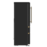 Forno Luigi 33-Inch French Door Refrigerator, 18 cu.ft, Antique Brass Handles, ENERGY STAR Certified