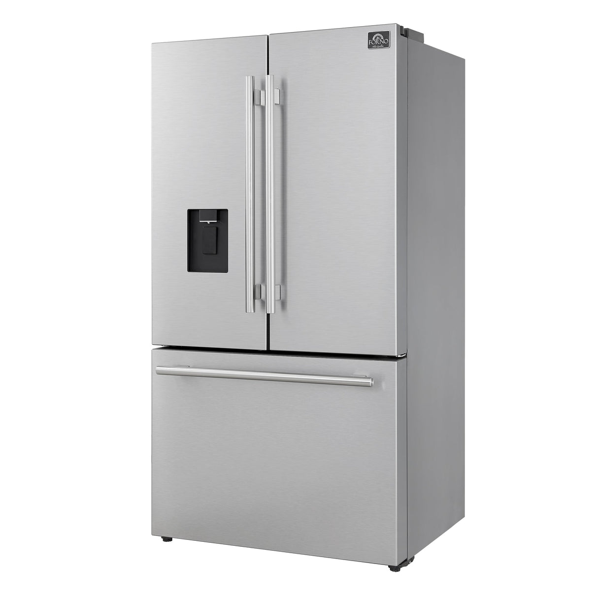 Forno Aosta 36" French Door Refrigerator – 22.4 cu.ft, External Water Dispenser & Automatic Ice Maker