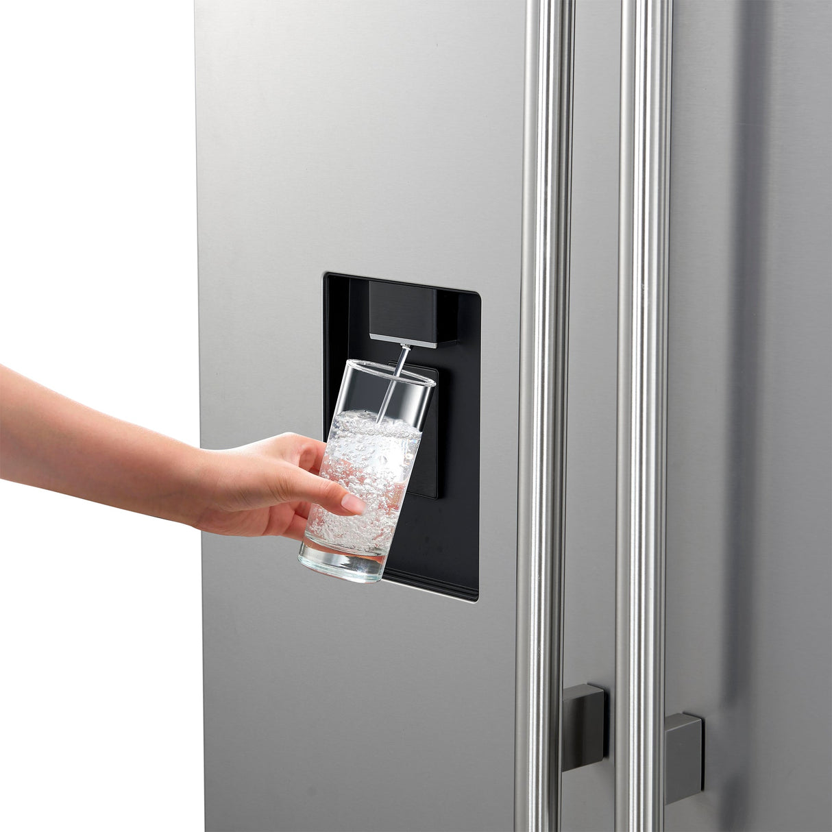 Forno Aosta 36" French Door Refrigerator – 22.4 cu.ft, External Water Dispenser & Automatic Ice Maker