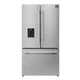 Forno Aosta 36" French Door Refrigerator – 22.4 cu.ft, External Water Dispenser & Automatic Ice Maker