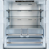 Forno Aosta 36" French Door Refrigerator – 22.4 cu.ft, External Water Dispenser & Automatic Ice Maker