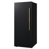 Forno Maderno 28-Inch Convertible Upright Freezer/Refrigerator Antique Brass Handle, Left Swing
