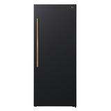Forno Maderno 28-Inch Convertible Freezer/Refrigerator with Antique Brass Handle, 13.6 cu.ft. Right Swing