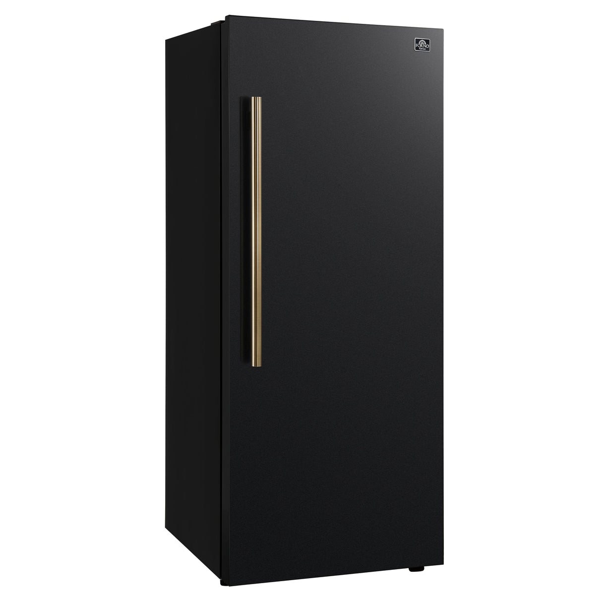 Forno Maderno 28-Inch Convertible Freezer/Refrigerator with Antique Brass Handle, 13.6 cu.ft. Right Swing