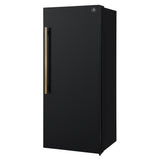 Forno Maderno 28-Inch Convertible Freezer/Refrigerator with Antique Brass Handle, 13.6 cu.ft. Right Swing