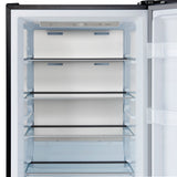 Forno Maderno 28-Inch Convertible Freezer/Refrigerator with Antique Brass Handle, 13.6 cu.ft. Right Swing