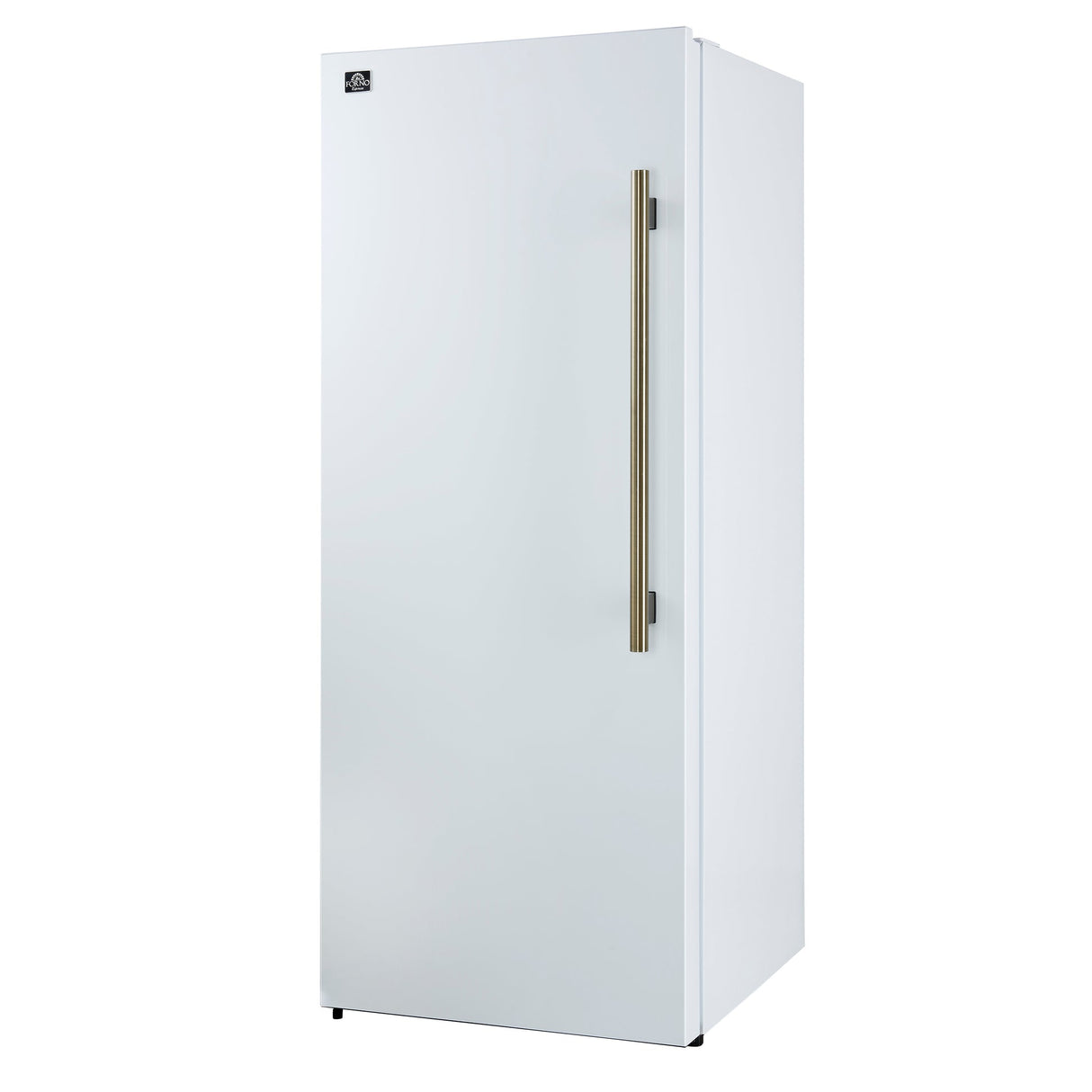 Forno Maderno 28-Inch Built-In Convertible Refrigerator with Antique Brass, 13.6 cu.ft, Left Swing, Decorative Grill