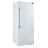 Forno Maderno 28-Inch Convertible Freezer/Refrigerator with Antique Brass Handle, 13.6 cu.ft. Right Swing