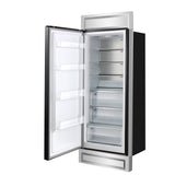 Forno Maderno 28-Inch Built-In Convertible Refrigerator with Antique Brass, 13.6 cu.ft, Left Swing, Decorative Grill