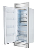 Forno Maderno 28-Inch Built-In Convertible Refrigerator with Antique Brass, 13.6 cu.ft, Left Swing, Decorative Grill