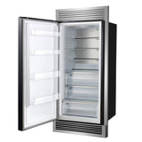 Forno Maderno 28" Built-In Convertible Refrigerator, 13.6 cu.ft. Left Swing with Decorative Grill