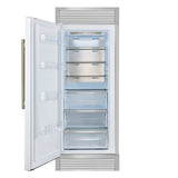 Forno Maderno 28" Built-In Convertible Refrigerator, 13.6 cu.ft. Left Swing with Decorative Grill