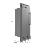 Forno Maderno 28-Inch Built-In Convertible Refrigerator, 13.6 cu.ft, Left Swing, Decorative Grill
